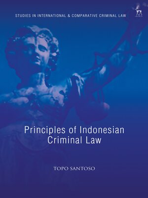 cover image of Principles of Indonesian Criminal Law